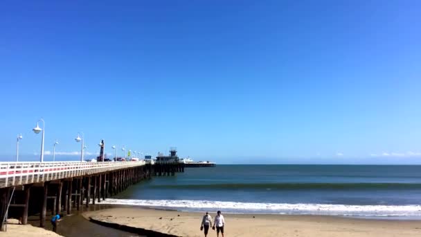 Santa Cruz Beach Boardwalk Northern Monterey Bay Santa Cruz County — Stock Video