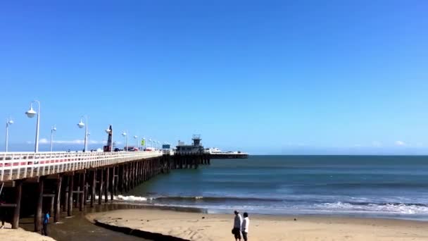 Santa Cruz Beach Boardwalk Noordelijke Monterey Bay Santa Cruz County — Stockvideo