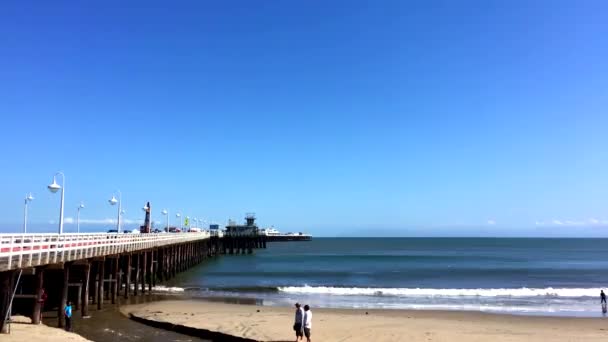 Santa Cruz Beach Boardwalk Norte Monterey Bay Condado Santa Cruz — Vídeo de stock