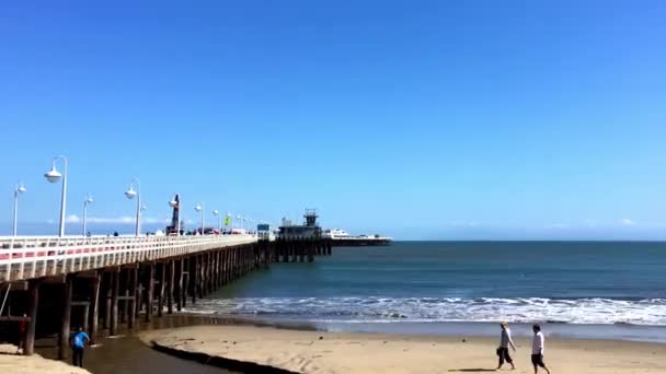 Santa Cruz Sahili Sahil Yolu Kuzey Monterey Körfezi Santa Cruz — Stok video