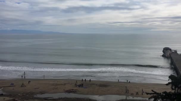 Palo Alto Cement Ship Seacliff State Beach Aptos Santa Cruz — 图库视频影像