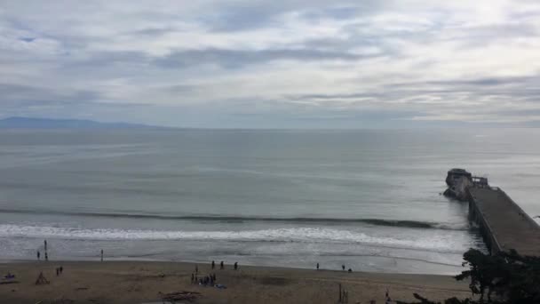 Palo Alto Cement Ship Seacliff State Beach Aptos Santa Cruz — Video Stock