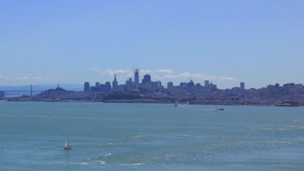 Horizonte San Francisco Atardecer Visto Desde Treasure Island California — Vídeos de Stock