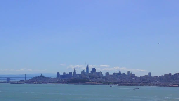 Horizonte San Francisco Atardecer Visto Desde Treasure Island California — Vídeos de Stock