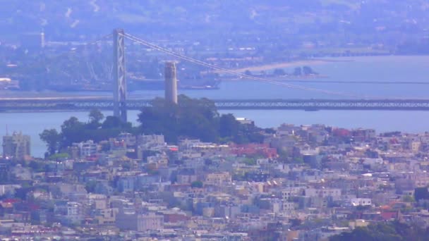 Vista Panorámica Del Puente Golden Gate Ciudad San Francisco California — Vídeos de Stock
