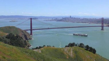 Golden Gate Köprüsü Marine Headlands, San Francisco, California, ABD.