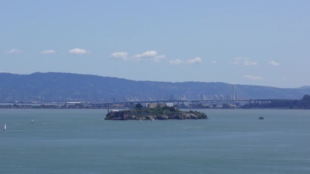Ciel San Francisco Coucher Soleil Treasure Island Californie Usa — Video