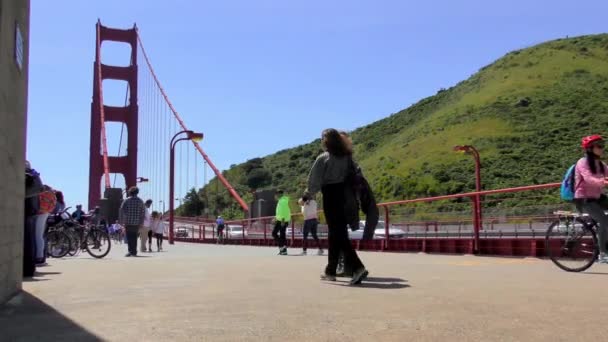 Provoz Golden Gate Bridge San Francisco Kalifornie Usa — Stock video