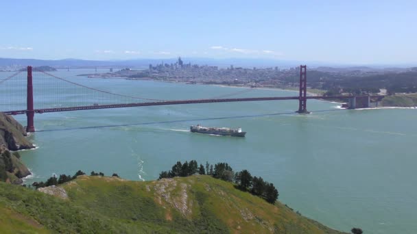 Golden Gate Bridge Marine Headlands San Francisco Californie Usa — Video