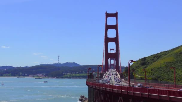 Golden Gate Köprüsü Nde Trafik San Francisco California Usa Yaklaşık — Stok video
