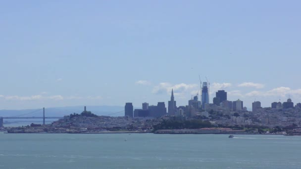 파노라마처럼 보이는 샌프란시스코 스카이라인 캘리포니아주 — 비디오