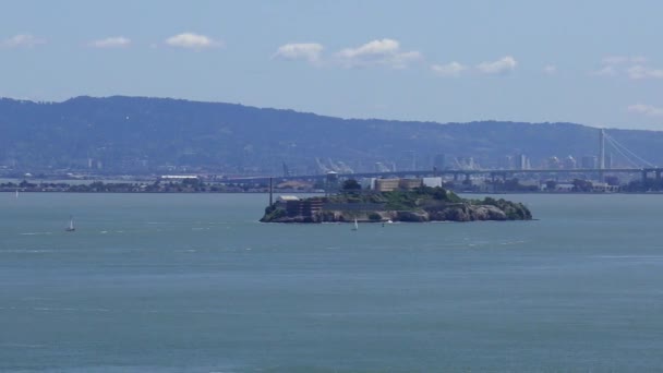 Vista Panorámica Del Puente Golden Gate Desde Chrissy California — Vídeo de stock