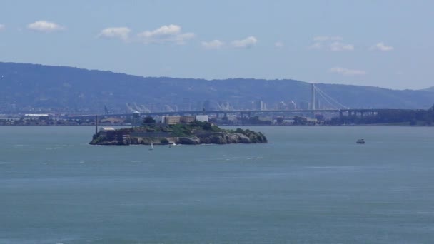Panoramatický Výhled Most Golden Gate Jak Vidět Chrissy Kalifornie Usa — Stock video