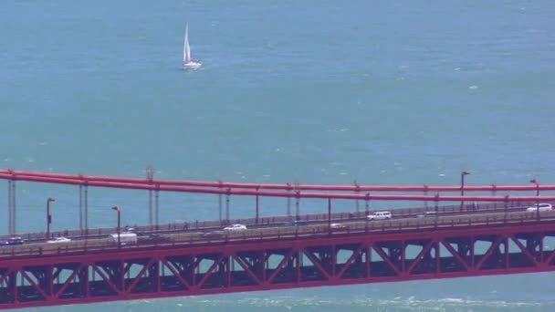 Puente Golden Gate Visto Desde Marine Headlands San Francisco California — Vídeos de Stock