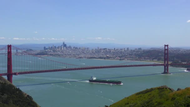 Golden Gate Bridge Marine Headlands San Francisco Californie Usa — Video