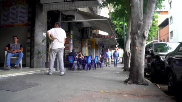 Niezidentyfikowane Osoby Pobliżu Stacji Metra Hoyada Centrum Caracas Stolicy Wenezueli — Wideo stockowe