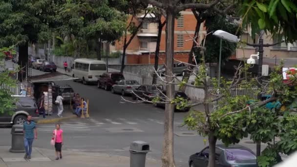 Ismeretlen Emberek Közel Hoyada Metróállomáshoz Caracas Belvárosában Venezuela Fővárosában Mach — Stock videók