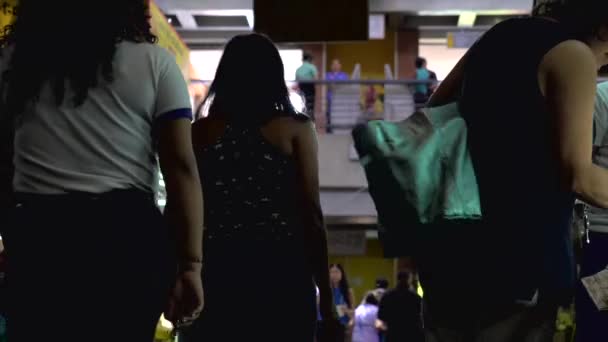 Neidentifikovaní Lidé Trhu Mercado Municipal Chacao Okrese Chacao Caracasu Hlavním — Stock video