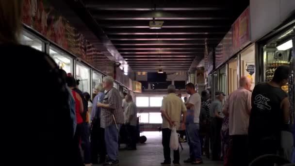 Personnes Non Identifiées Marché Mercado Municipal Chacao Dans Quartier Chacao — Video