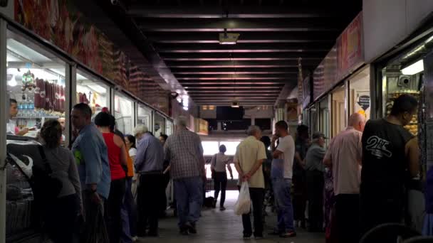 Personas Identificadas Mercado Municipal Chacao Distrito Chacao Caracas Capital Venezuela — Vídeos de Stock