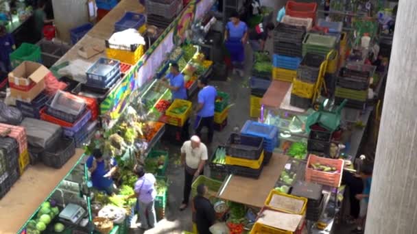 Niezidentyfikowani Ludzie Rynku Mercado Municipal Chacao Dzielnicy Chacao Caracas Stolicy — Wideo stockowe
