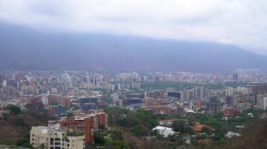 View of Caracas, the capital of Venezuela, from the Mirador de Valle Arriba viewpoint circa Mach 2019