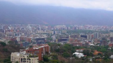 View of Caracas, the capital of Venezuela, from the Mirador de Valle Arriba viewpoint circa Mach 2019