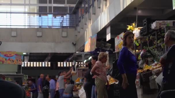 Masyarakat Tak Dikenal Pasar Mercado Municipal Chacao Distrik Chacao Caracas — Stok Video