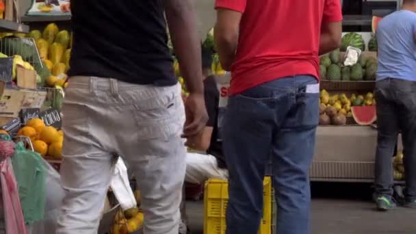 Unbekannte Auf Dem Mercado Municipal Chacao Markt Chacao Distrikt Von — Stockvideo