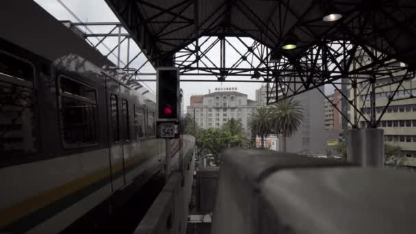 Stazione Ferroviaria Del Parque Berrio Parco Berrio Medellin Colombia Circa — Video Stock