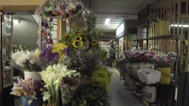 Mercato Dei Fiori Placita Florez Medellin Colombia Circa Aprile 2019 — Video Stock