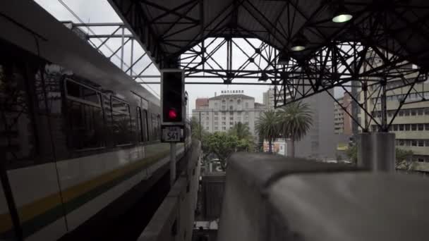 Gare Ferroviaire Parque Berrio Berrio Park Medellin Colombie Vers Avril — Video