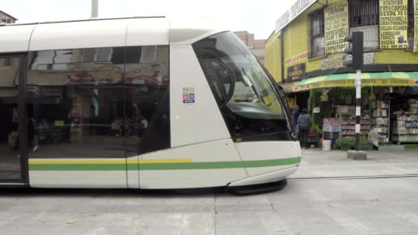 Tranvía Ayacucho Medellín Colombia Alrededor Del 201 Abril — Vídeos de Stock