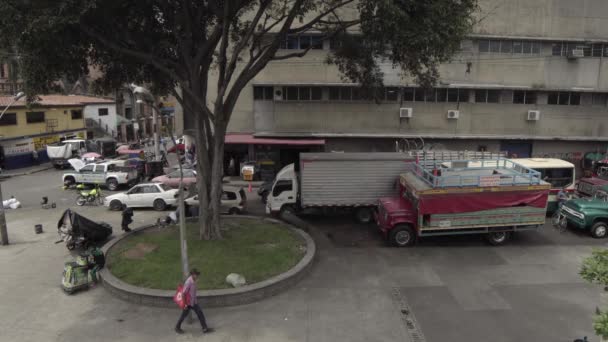 Straßenszene Barrio Triste Medellin Kolumbien April 2019 — Stockvideo