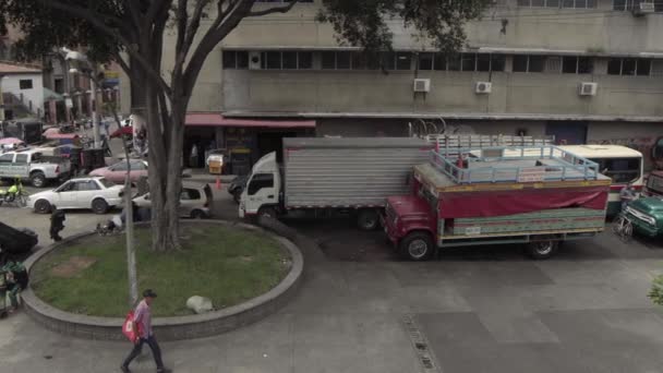 Cena Rua Bairro Barrio Triste Medellín Colômbia Por Volta Abril — Vídeo de Stock