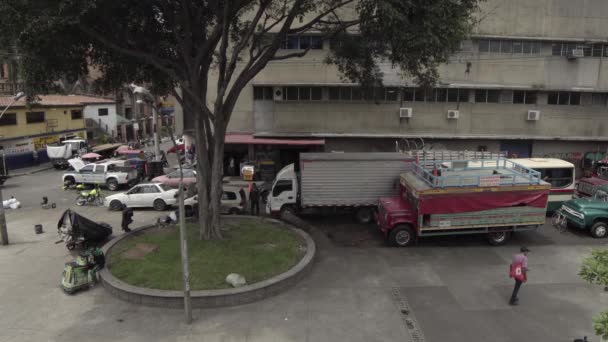 Уличная Сцена Районе Фало Тристе Медельине Колумбия Апрель 2019 Года — стоковое видео