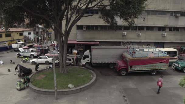 Medellin Kolombiya Daki Barrio Triste Bölgesinde Sokak Sahnesi 2019 Nisan — Stok video