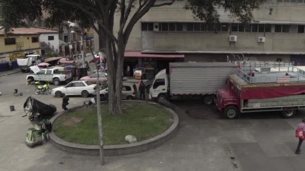 Straßenszene Barrio Triste Medellin Kolumbien April 2019 — Stockvideo