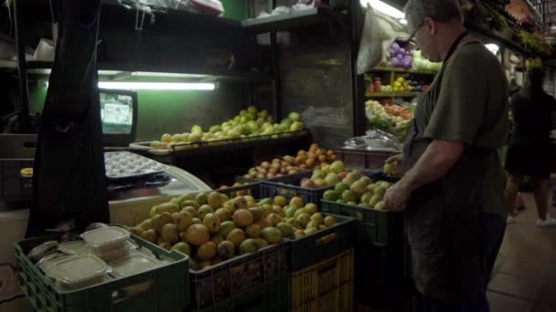 Pessoas Não Identificadas Mercado Agricultores Plaza Minorista Praça Minorista Medellín — Vídeo de Stock