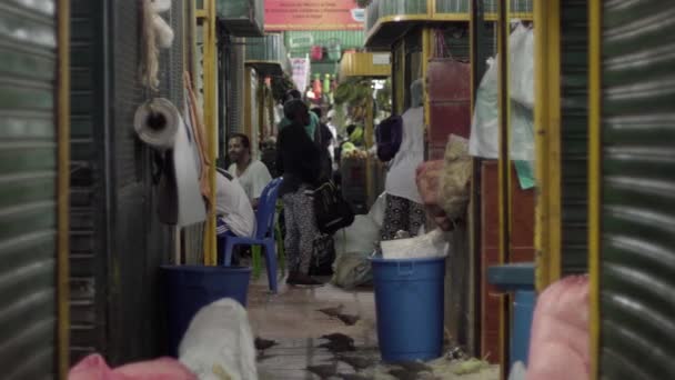 Persone Non Identificate Mercato Agricolo Plaza Minorista Piazza Minorista Medellin — Video Stock