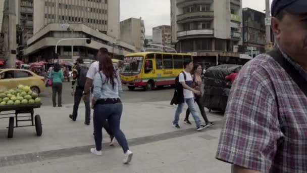 Niezidentyfikowani Ludzie Parque Berrio Berrio Park Medellin Kolumbia Około Kwietnia — Wideo stockowe