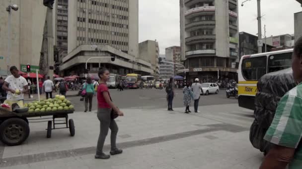 Medellin Kolombiya Daki Berrio Park Taki Kimliği Belirsiz Kişiler Yaklaşık — Stok video