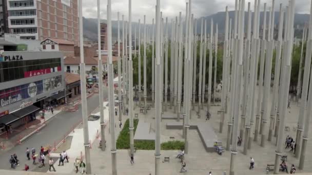 Medellin Kolombiya Daki Parque Las Luces Park Lights Kimliği Belirsiz — Stok video