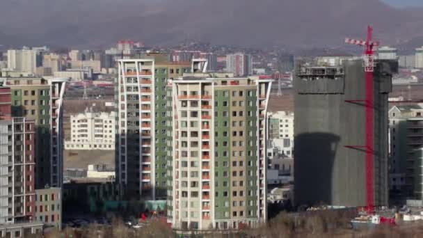 Blick Von Der Zaisan Gedenkstätte Auf Ulaanbaatar Die Hauptstadt Der — Stockvideo