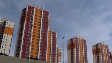 Mart 2019 'da Moğolistan' ın başkenti Ulaanbaatar 'daki konut.