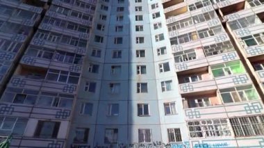 Mart 2019 'da Moğolistan' ın başkenti Ulaanbaatar 'daki konut.