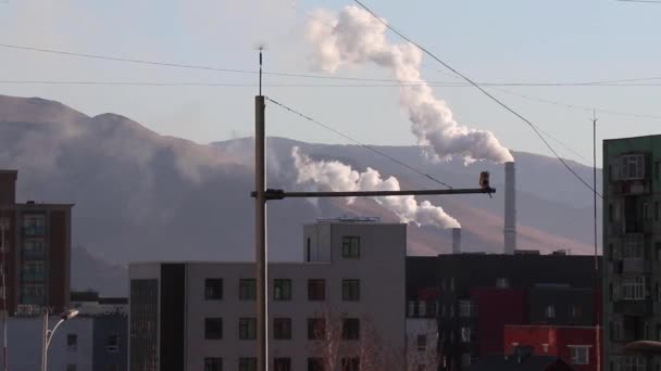 Woningbouw Ulaanbaatar Hoofdstad Van Mongolië Circa Maart 2019 — Stockvideo