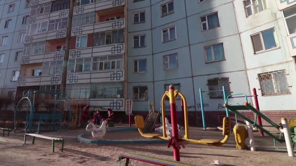 Housing Estate Ulaanbaatar Capital Mongolia Circa March 2019 — Stock Video