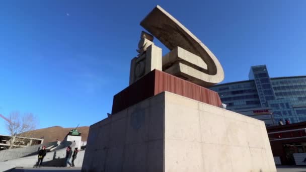 Μνημείο Στο Μνημείο Zaisan Στο Ουλάν Μπατόρ Την Πρωτεύουσα Της — Αρχείο Βίντεο