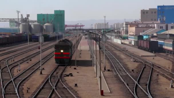 Estação Ferroviária Ulaanbaatar Capital Mongólia Por Volta Março 2019 Vista — Vídeo de Stock